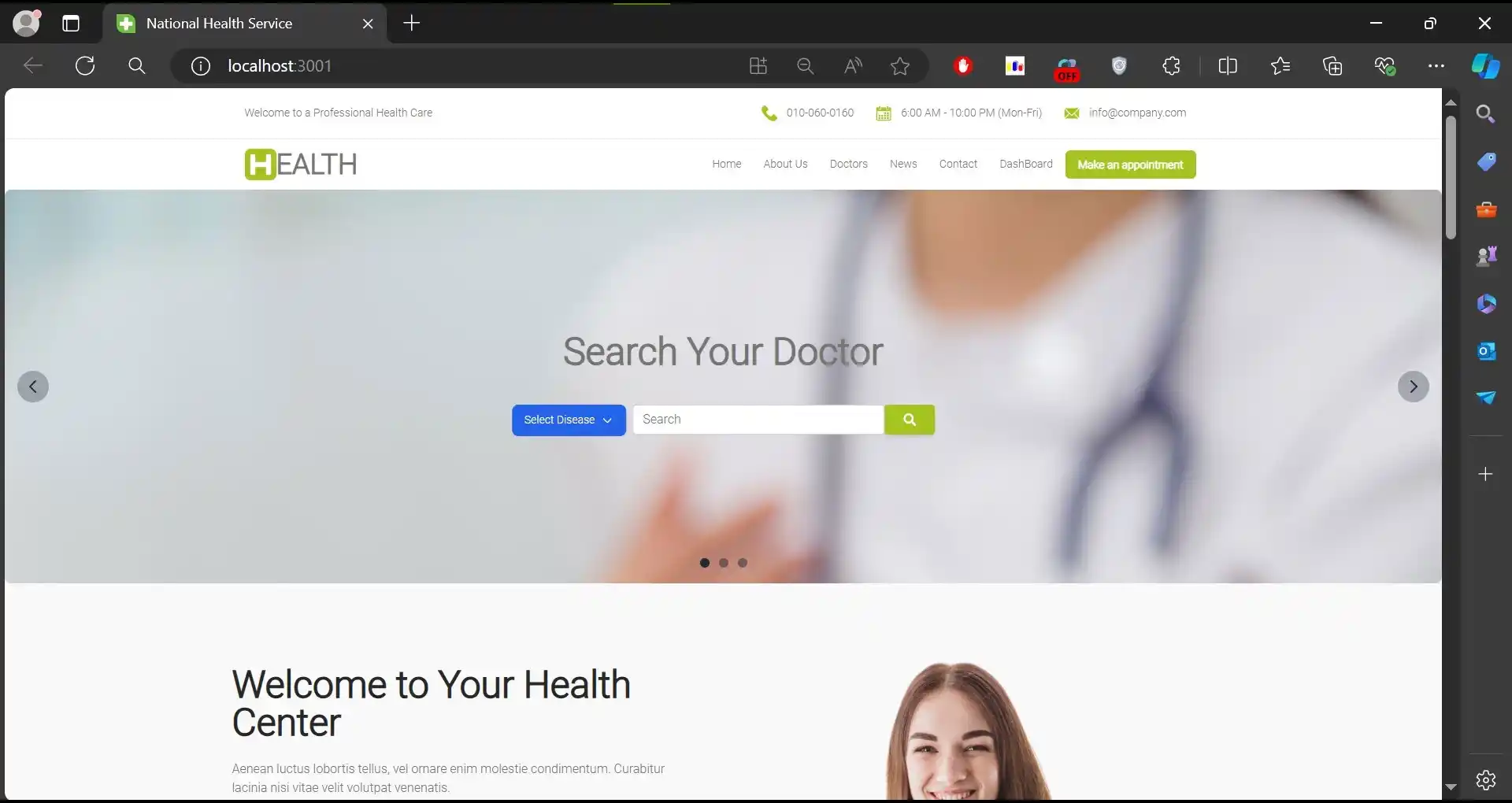 Health Platform Dashboard